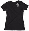 Oceanbourne Women's Black Short Sleeve T-shirt (back)