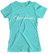 Oceanbourne Women's Tahitian Blue Short Sleeve T-shirt (front)